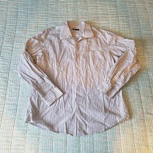 EUC George Black/Grey Long Sleeve Button Up L